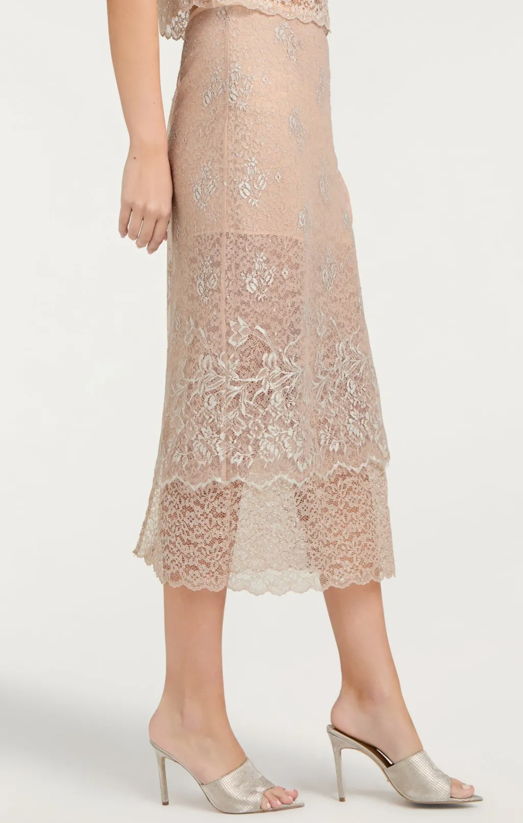 Cinq à Sept Adalaide Skirt Oyster Hot