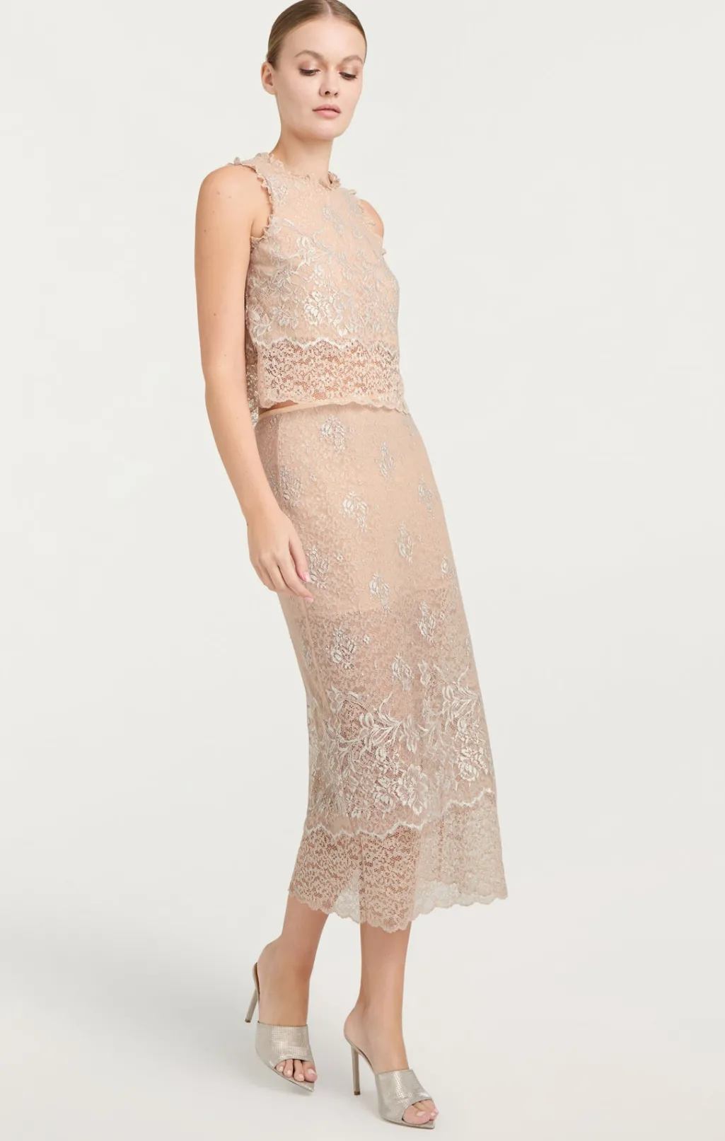 Cinq à Sept Adalaide Skirt Oyster Hot