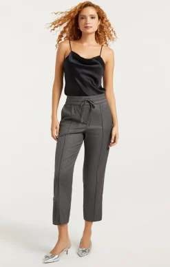 Cinq à Sept Adalie Pant LurexPinstripeCharcoal Online