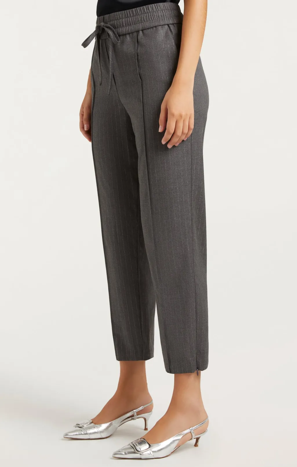 Cinq à Sept Adalie Pant LurexPinstripeCharcoal Online