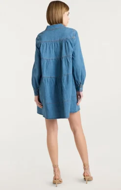 Cinq à Sept Adette Dress LightWash Hot