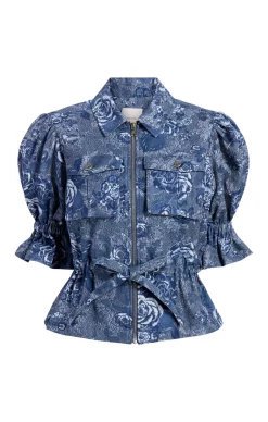 Cinq à Sept Adie Jacket IndigoMulti Discount