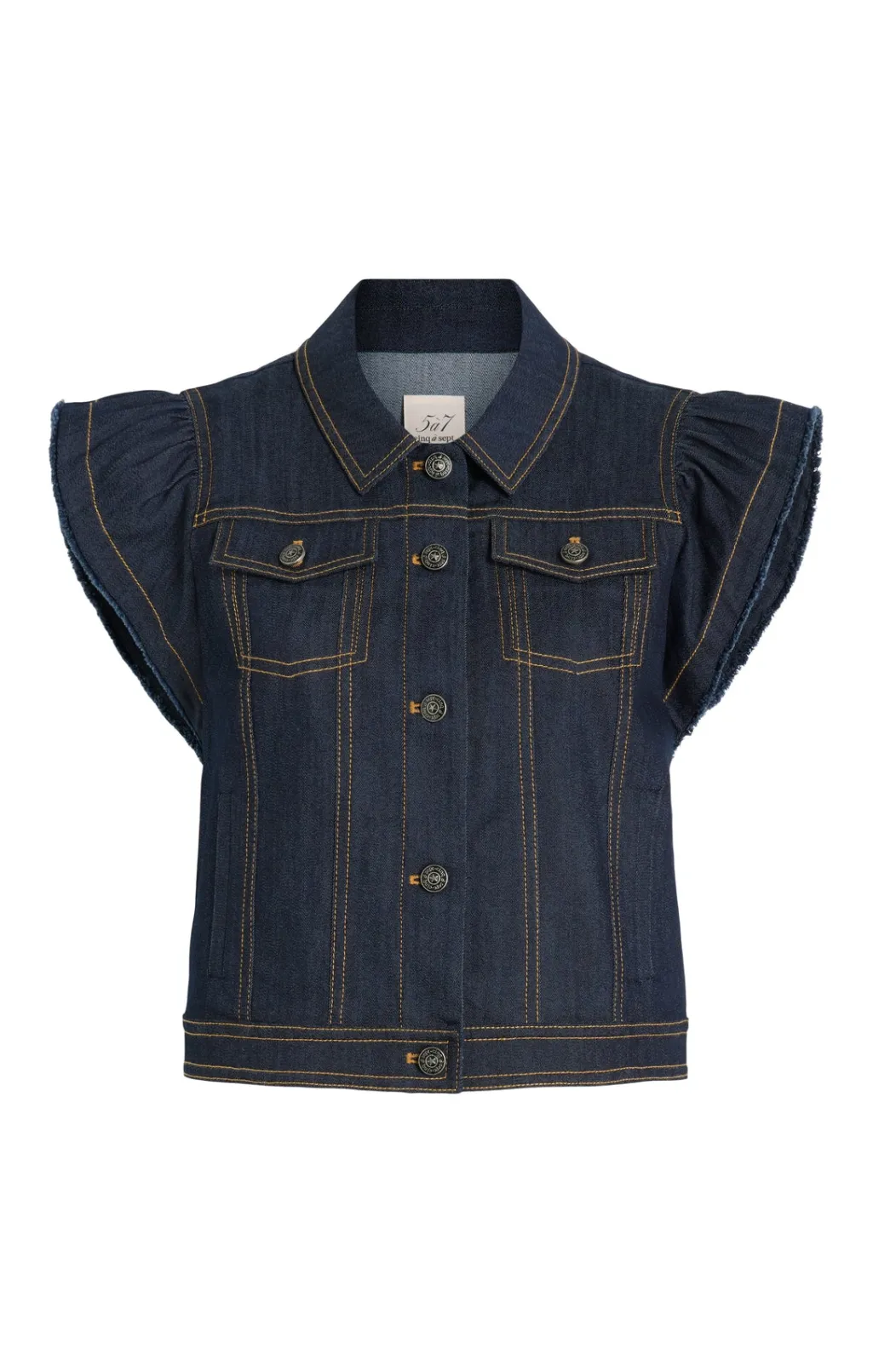 Cinq à Sept Adley Vest Indigo Discount