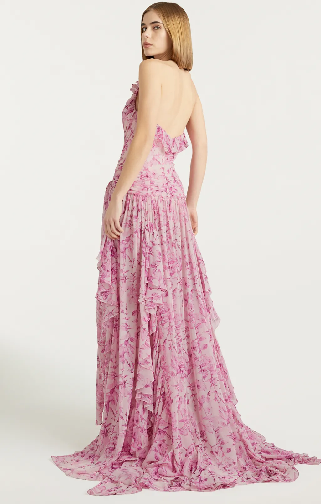 Cinq à Sept Agatha Gown VibrantPlumMulti New