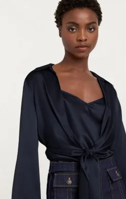 Cinq à Sept Ally Top Navy New