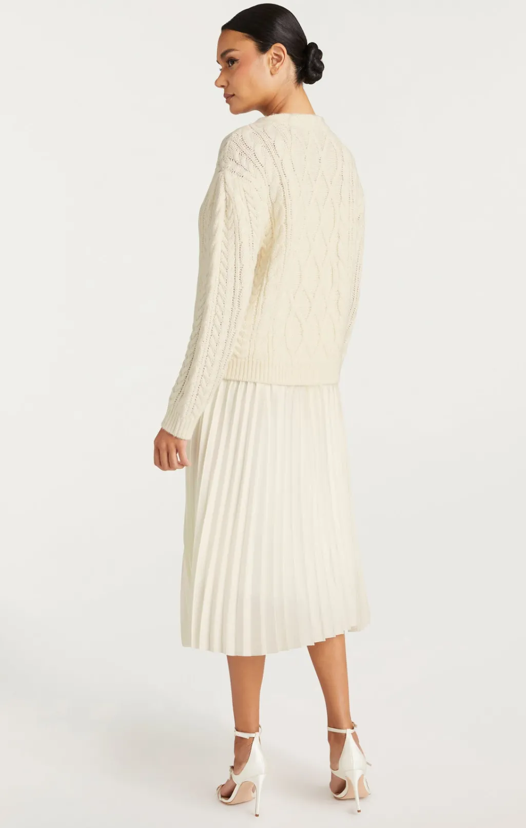 Cinq à Sept Amandine Cardigan Dress Ivory