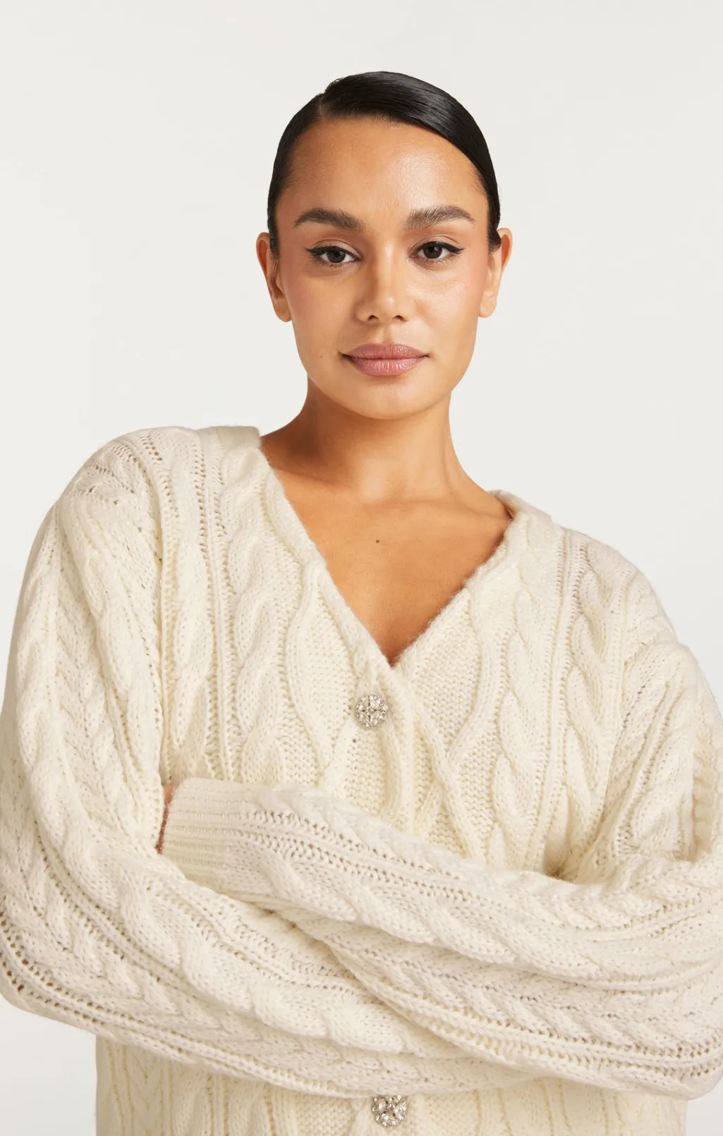 Cinq à Sept Amandine Cardigan Dress Ivory