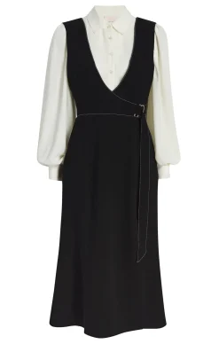 Cinq à Sept Ambre Dress Black/Ivory Online