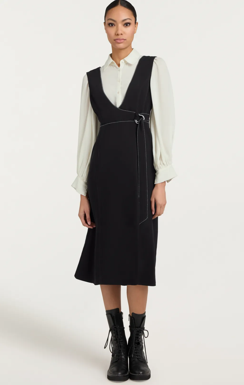 Cinq à Sept Ambre Dress Black/Ivory Online