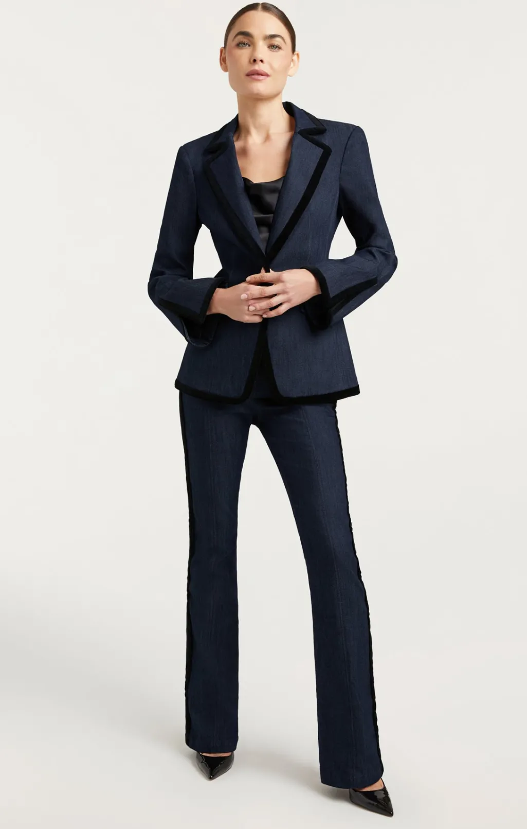 Cinq à Sept Ariane Blazer Indigo/black New
