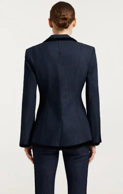 Cinq à Sept Ariane Blazer Indigo/black New