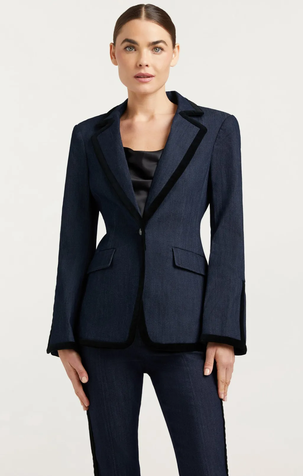 Cinq à Sept Ariane Blazer Indigo/black New