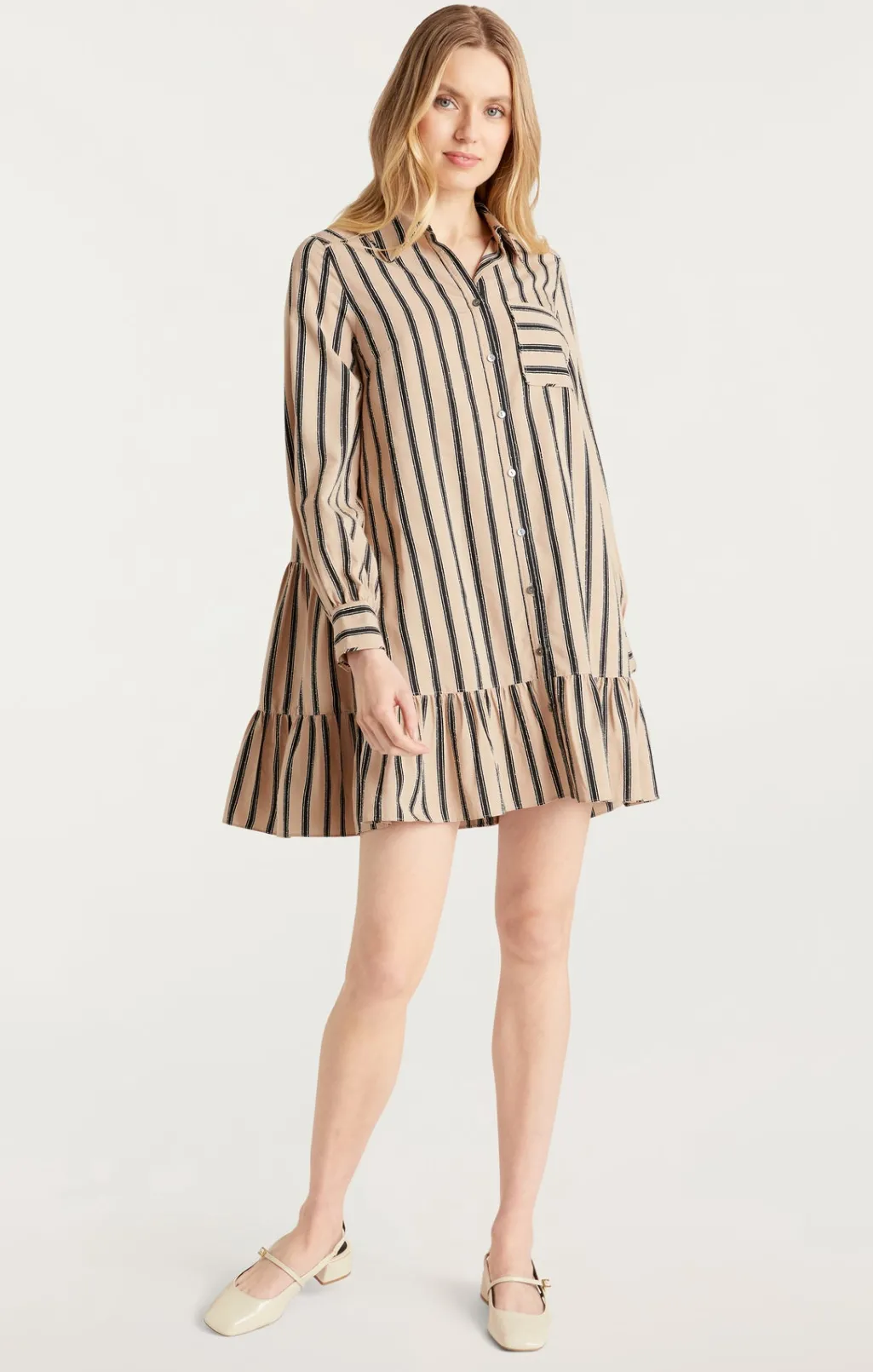Cinq à Sept Arlette Dress Khaki/Black Clearance