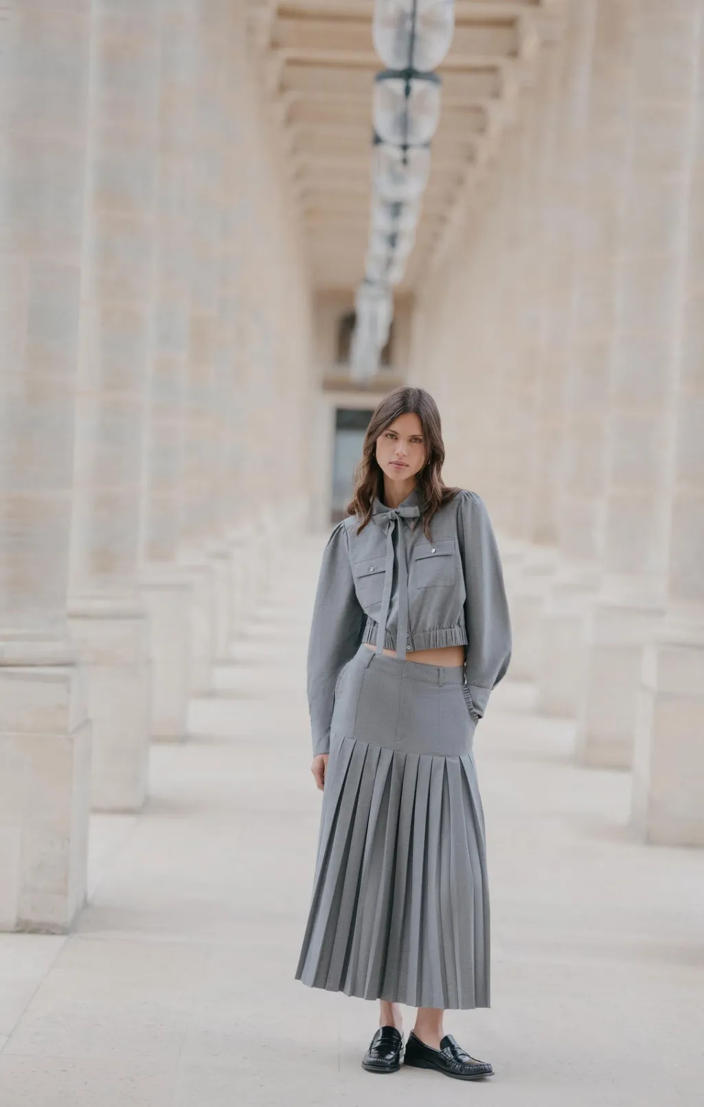 Cinq à Sept Bane Skirt SteelGrey Discount