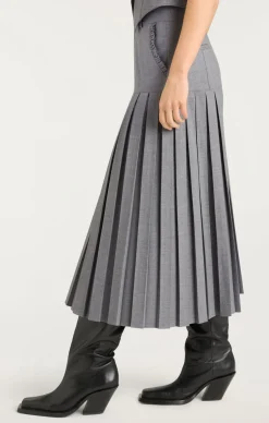 Cinq à Sept Bane Skirt SteelGrey Discount