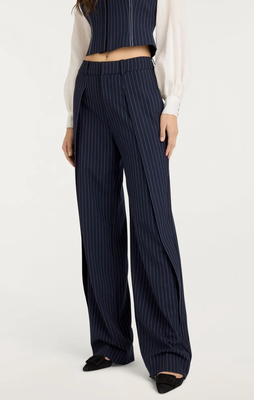 Cinq à Sept Becca Pant Navy/Ivory Outlet