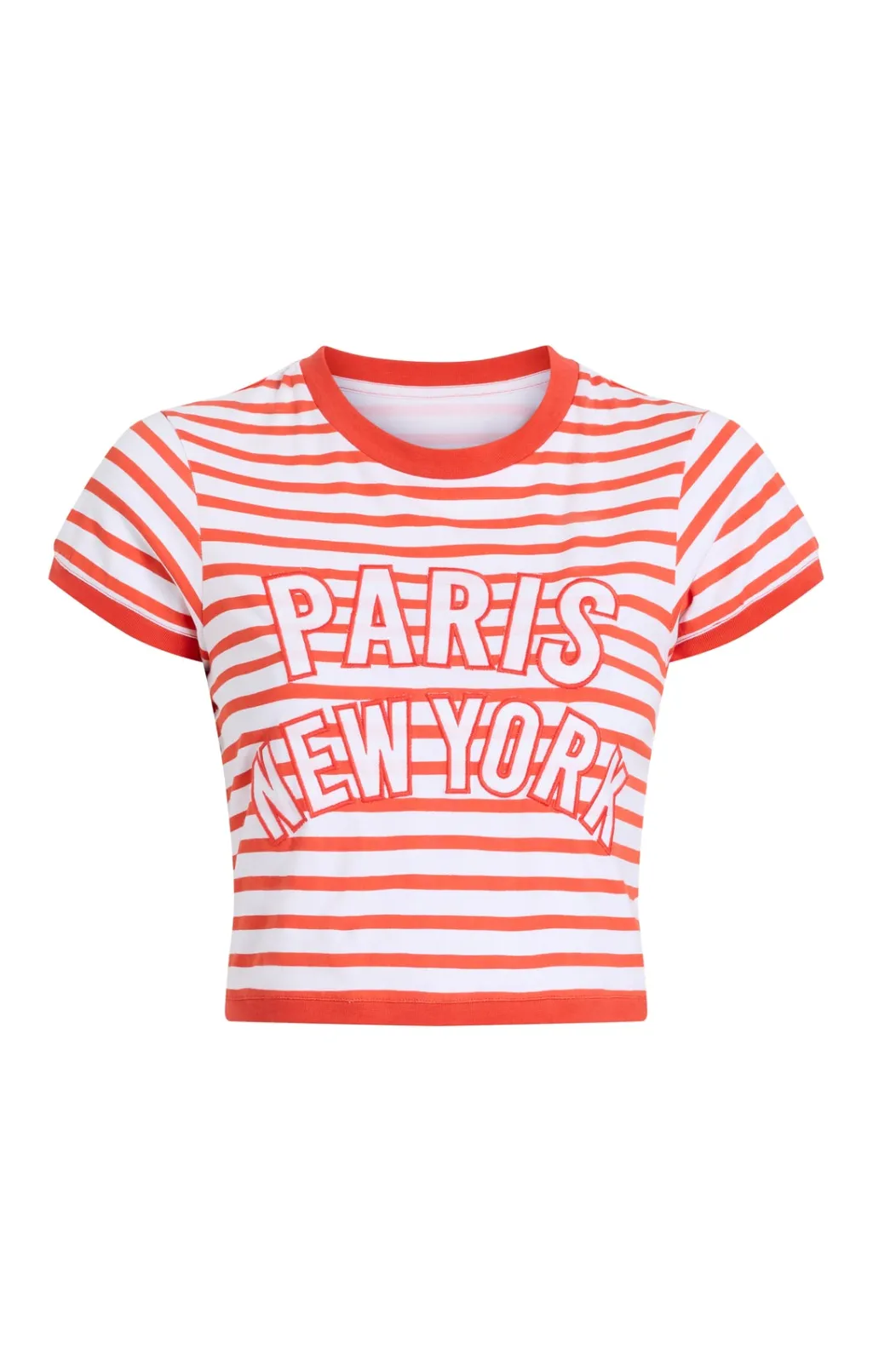 Cinq à Sept Becka Tee White/CherryTomato Sale