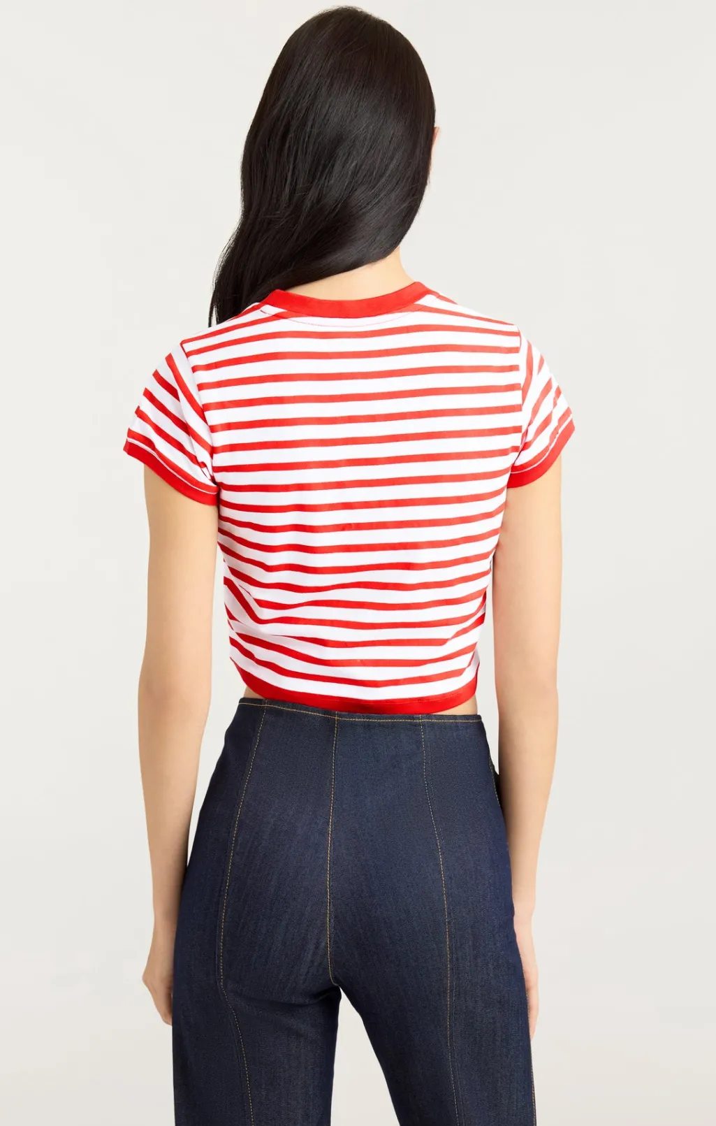 Cinq à Sept Becka Tee White/CherryTomato Sale