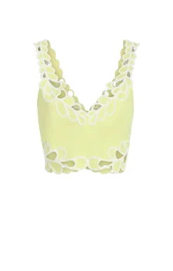 Cinq à Sept Bonnie Top LimeKiss/white Outlet