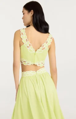 Cinq à Sept Bonnie Top LimeKiss/white Outlet
