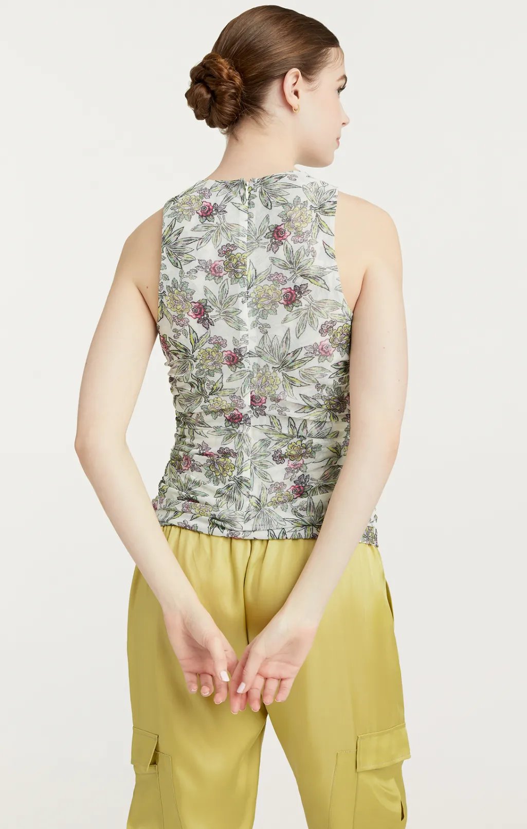 Cinq à Sept Botanical Floral Dasha Top IvoryMulti Hot