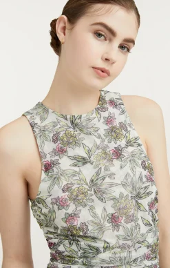 Cinq à Sept Botanical Floral Dasha Top IvoryMulti Hot