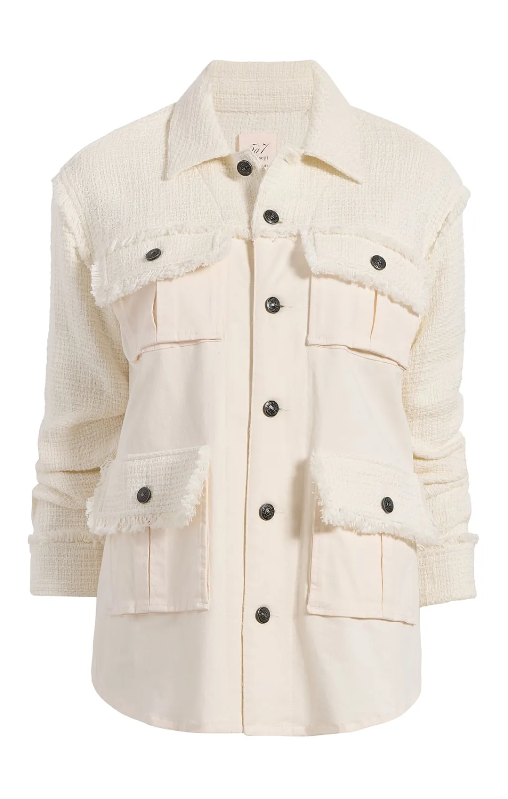 Cinq à Sept Boucle Combo Vera Jacket Gardenia Best