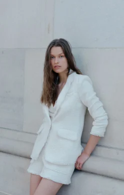 Cinq à Sept Boucle Khloe Blazer Gardenia Sale