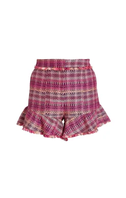 Cinq à Sept Boxweave Lexie Short PinkCandyMulti Discount