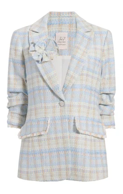 Cinq à Sept Boxweave Pricilla Blazer Skylight Outlet