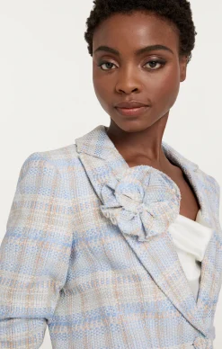 Cinq à Sept Boxweave Pricilla Blazer Skylight Outlet