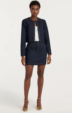 Cinq à Sept Braided Ayala Jacket Indigo Discount