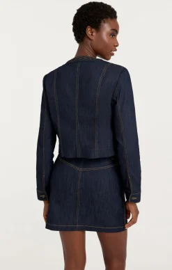 Cinq à Sept Braided Ayala Jacket Indigo Discount