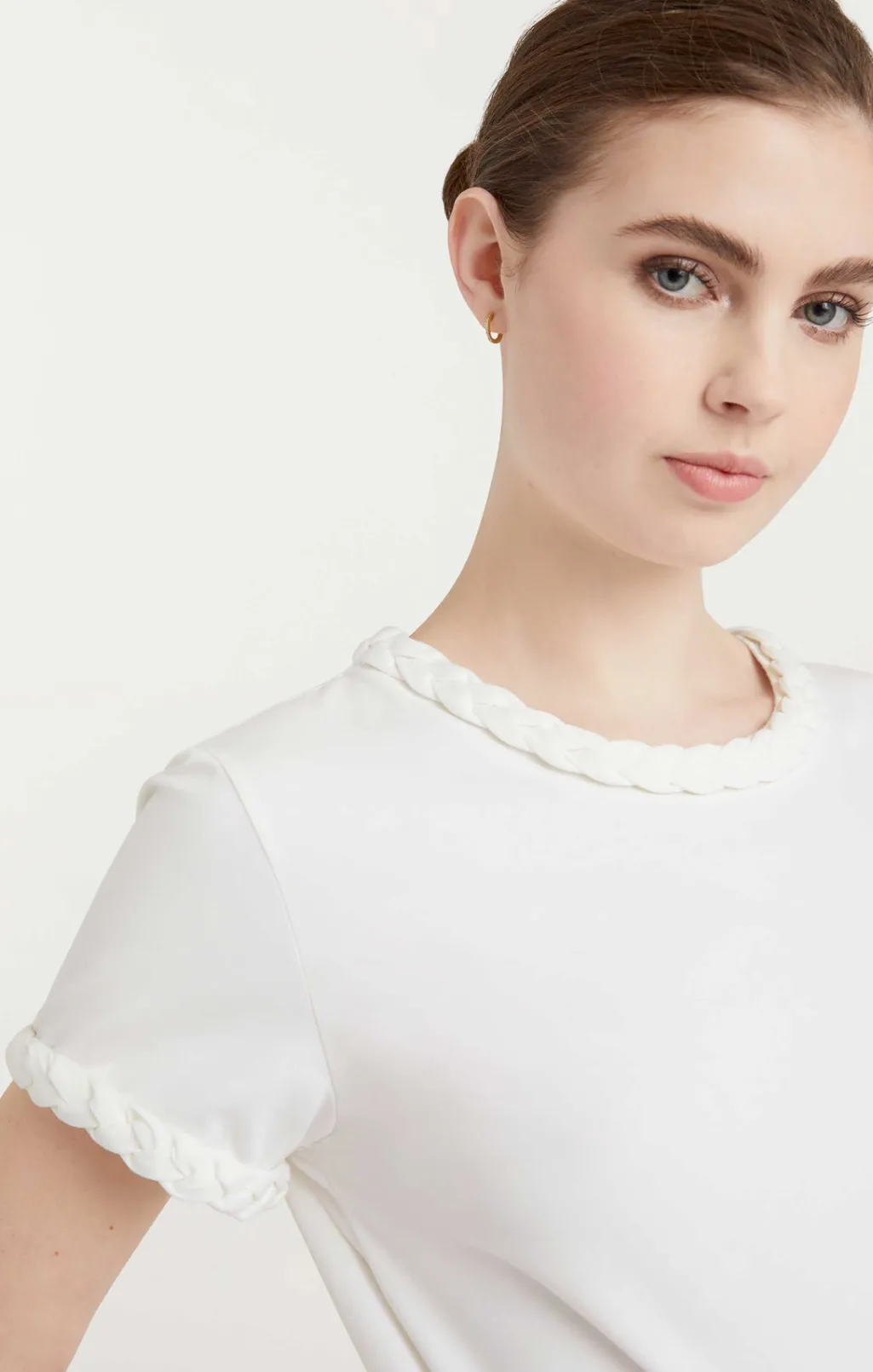 Cinq à Sept Braided Tee White Best