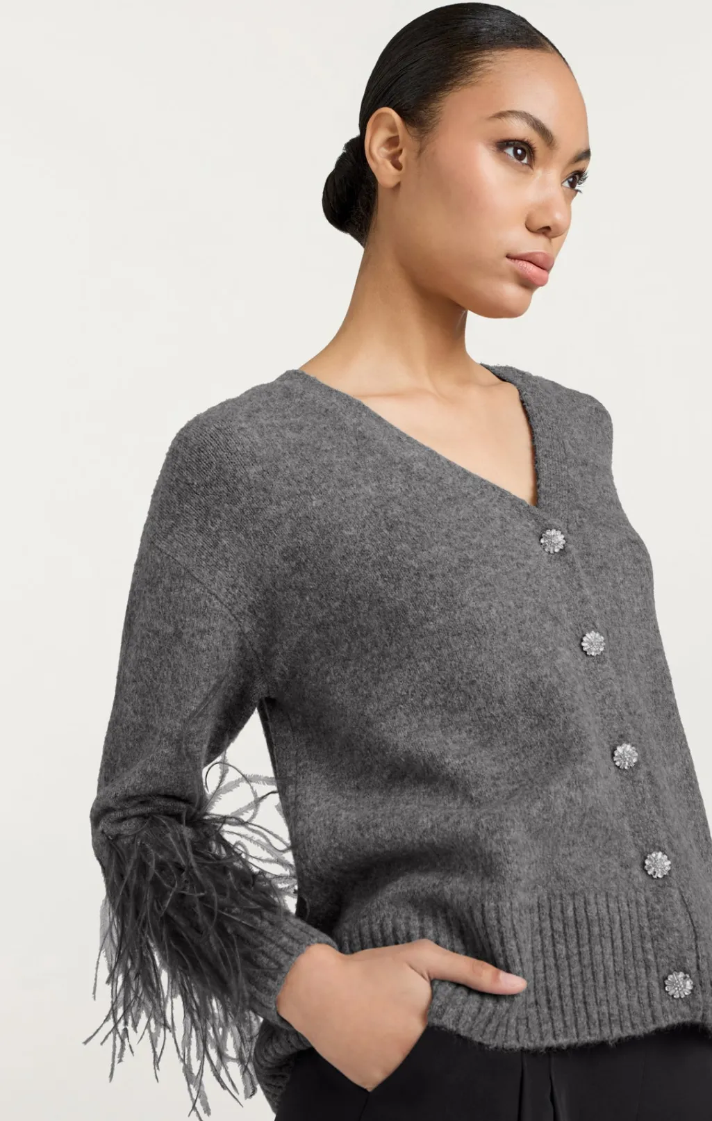 Cinq à Sept Briana Cardigan MediumHeatherGrey