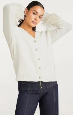 Cinq à Sept Briana Cardigan Ivory Hot