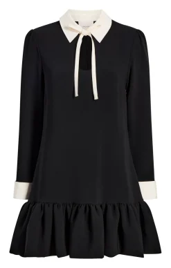 Cinq à Sept Cala Dress Black/Ivory Clearance