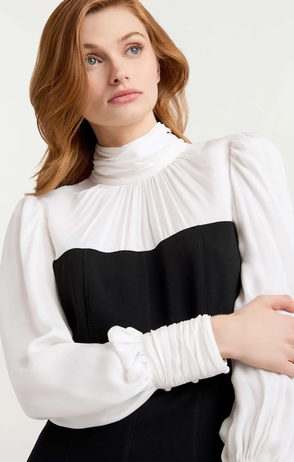 Cinq à Sept Caley Dress Black/Ivory Clearance