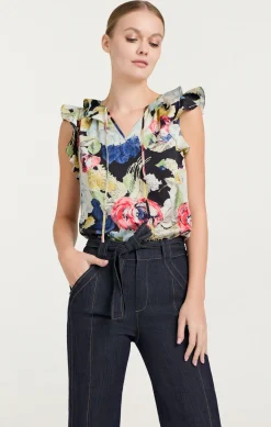Cinq à Sept Calliope Top BlackMulti Hot