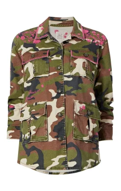 Cinq à Sept Camo Floral Vine Vera Jacket ClassicMulti New