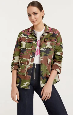 Cinq à Sept Camo Floral Vine Vera Jacket ClassicMulti New