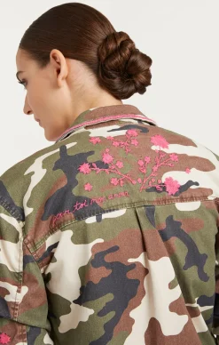 Cinq à Sept Camo Floral Vine Vera Jacket ClassicMulti New