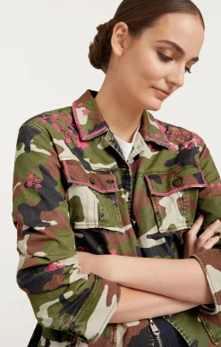 Cinq à Sept Camo Floral Vine Vera Jacket ClassicMulti New