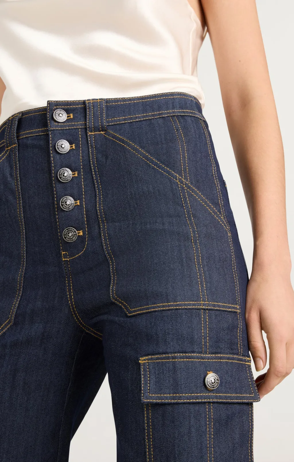Cinq à Sept Cargo Benji Pant Indigo Online