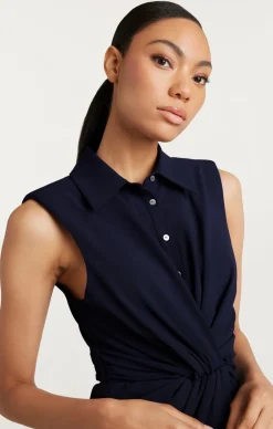 Cinq à Sept Catalina Dress Navy Clearance
