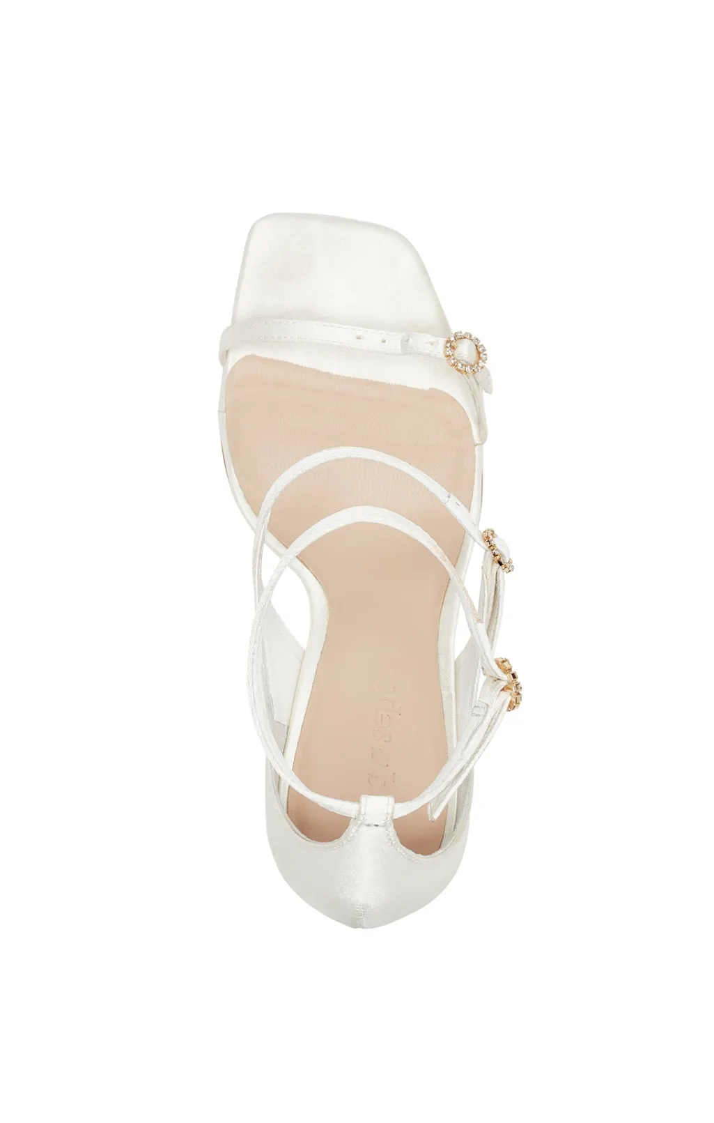 Cinq à Sept Celeste Satin Sandal Ivory Discount