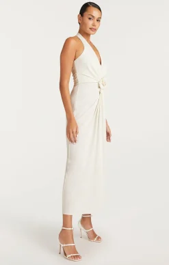 Cinq à Sept Celeste Satin Sandal Ivory Discount