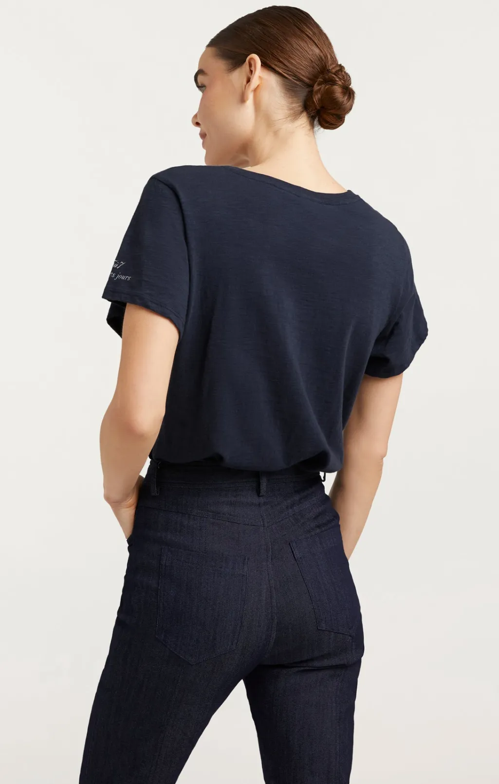 Cinq à Sept C'est Chic Tee Navy/White New