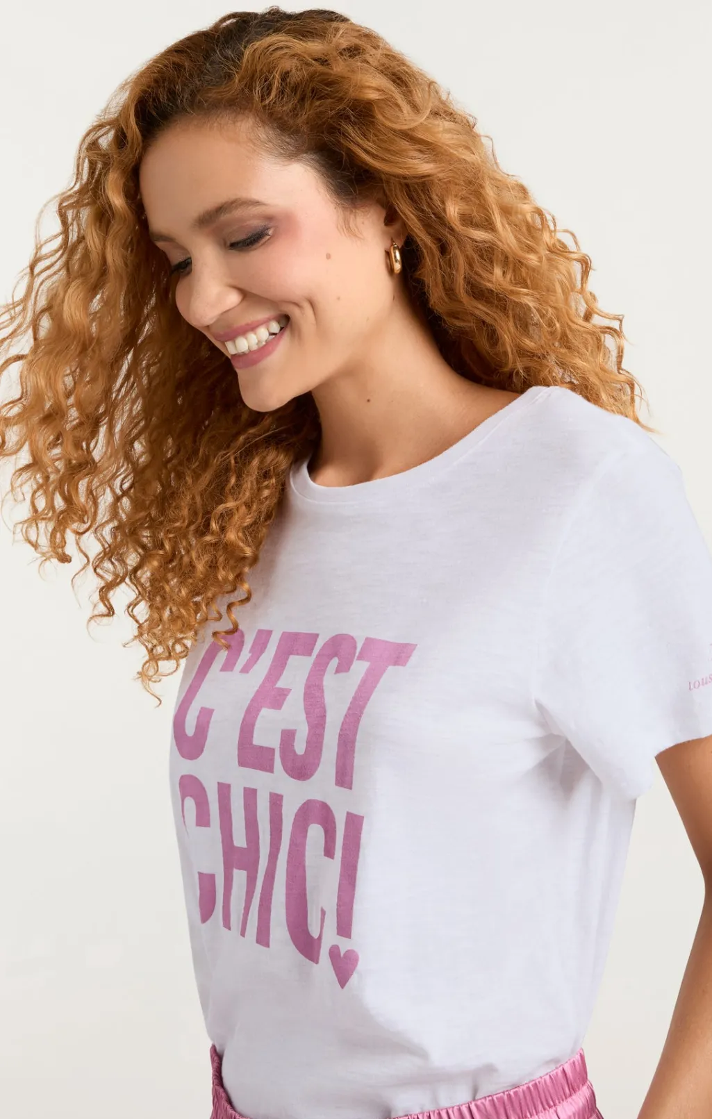 Cinq à Sept Cest Chic Tee White/Primrose Online