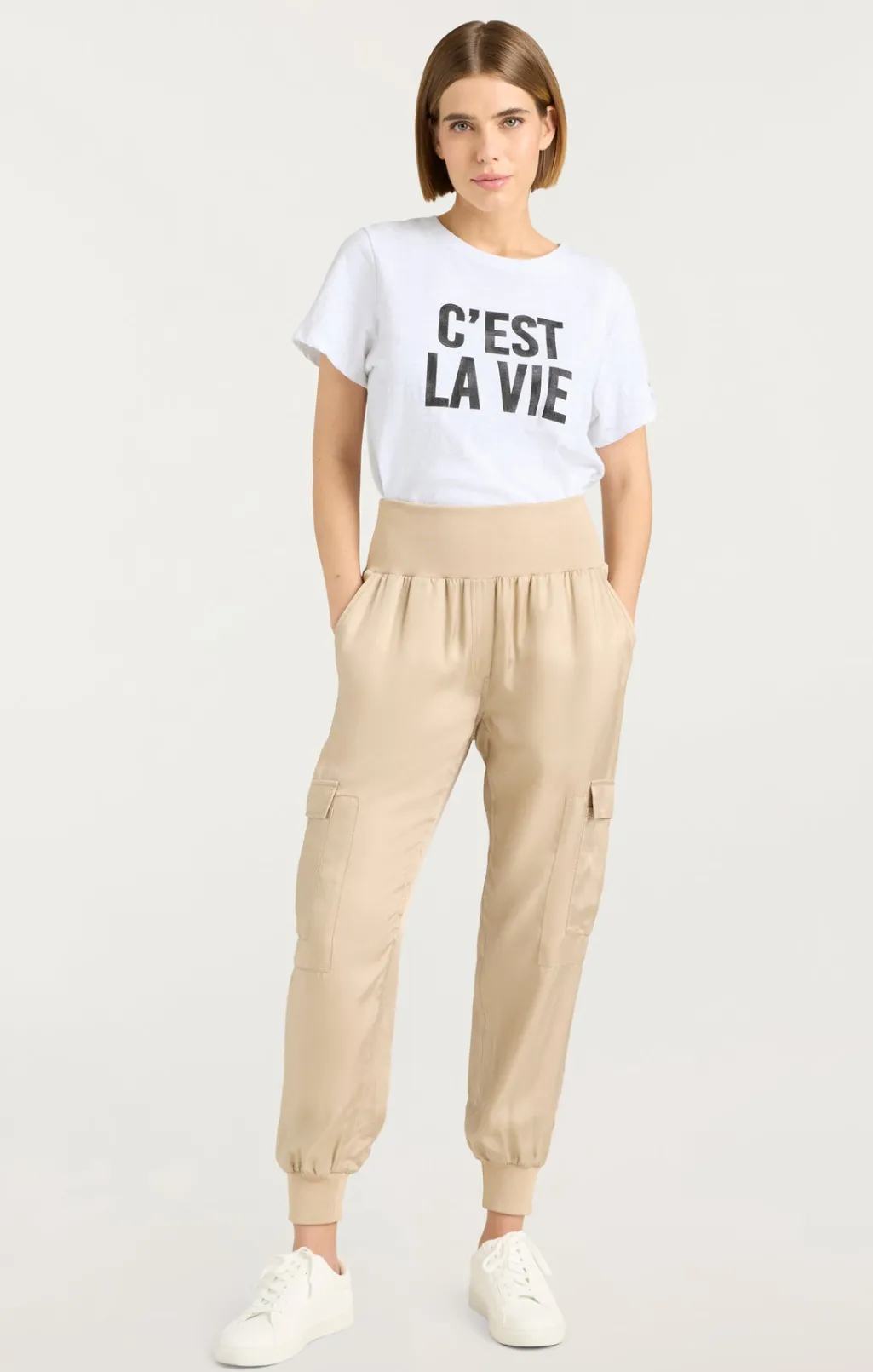 Cinq à Sept C'est La Vie Tee White/Black Outlet